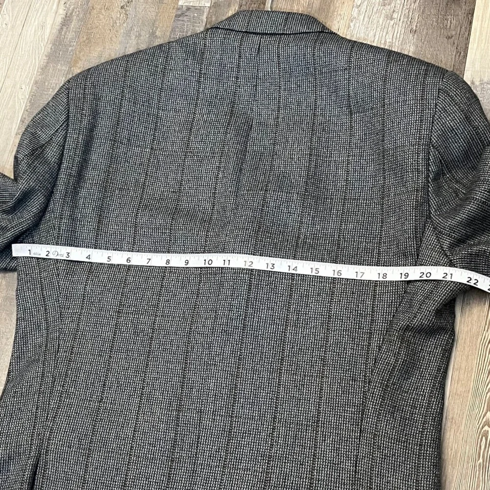 Lauren Ralph Lauren Men Wool Blazer 40R Sport Coat 3 Button‎ Windowpane Gray